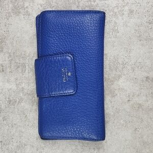 Fossil Blue Leather Wallet